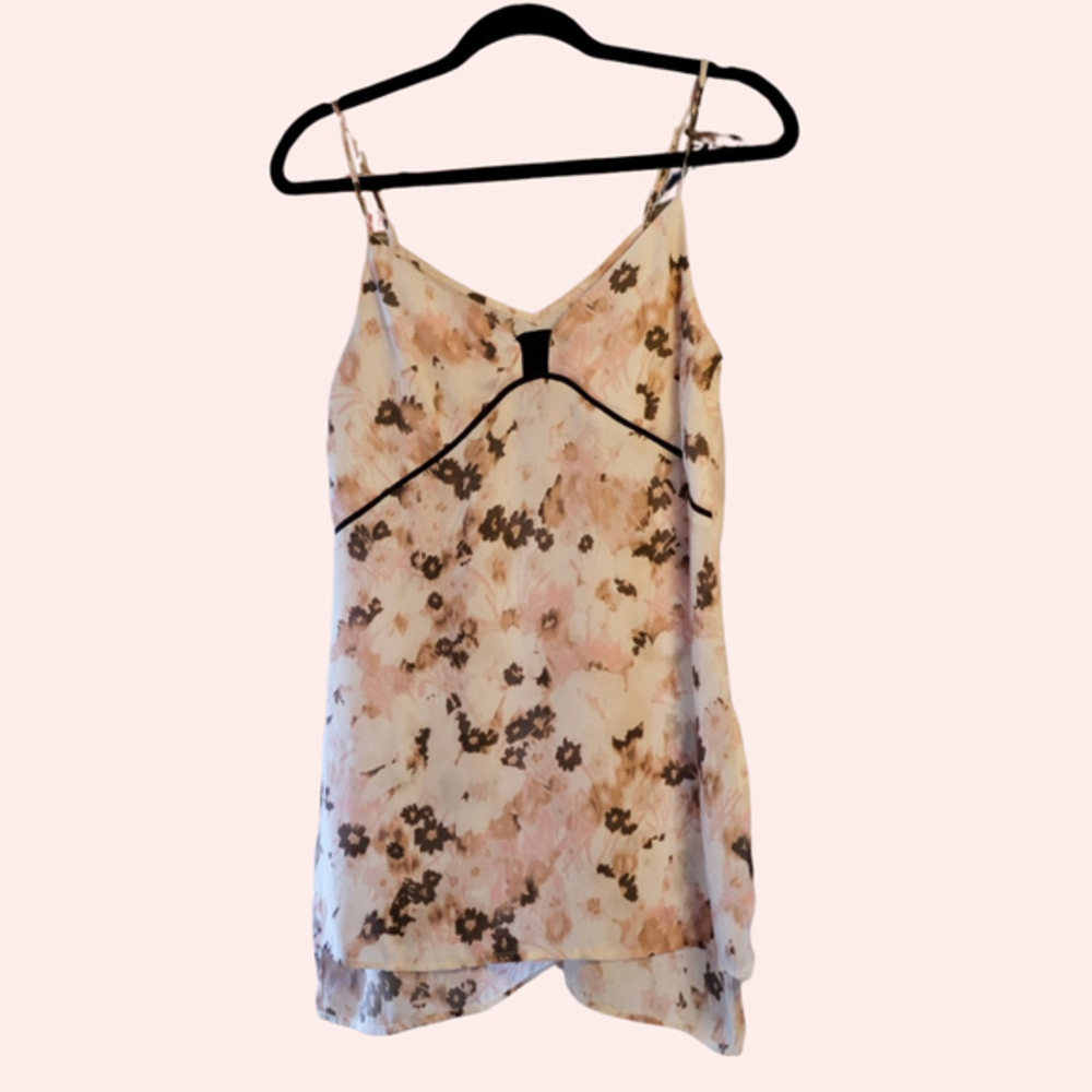 DYNAMITE | floral chiffon slip dress
